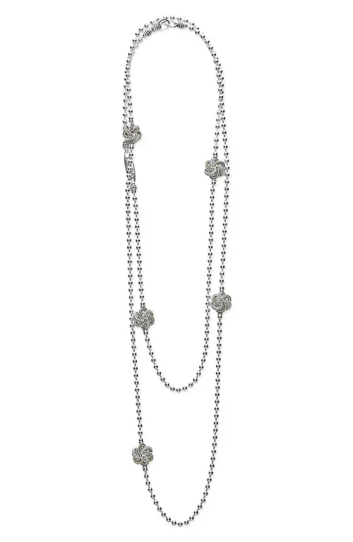 Love Knot Long Station Necklace by LAGOS