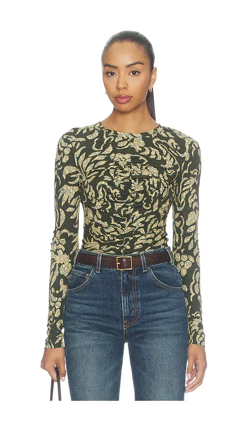Asha Longsleeve Jersey Top by Ulla Johnson