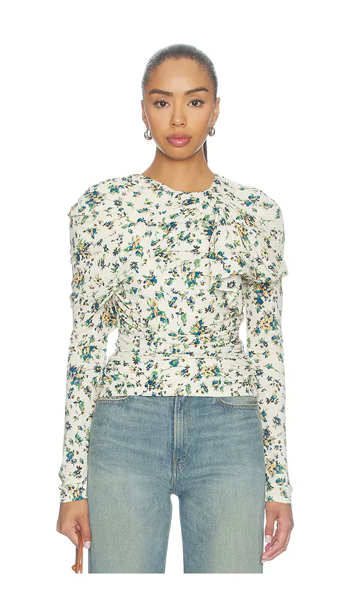 Neema Draped Jersey Top by Ulla Johnson
