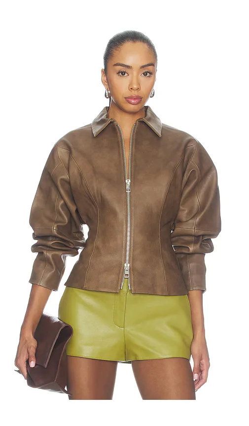 Fitted Leather Jacket by The Sei