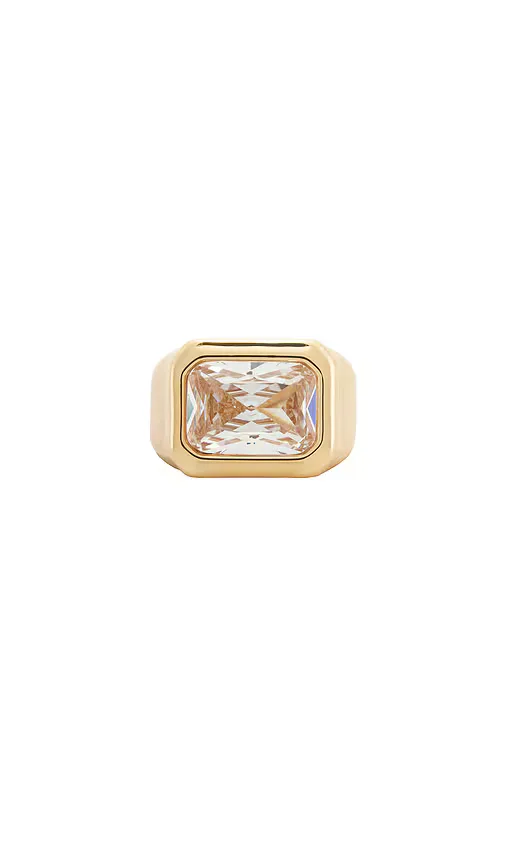 Crystal Signet Ring