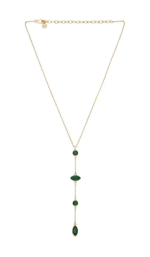 Crystal Cascade Lariat Necklace by Ettika