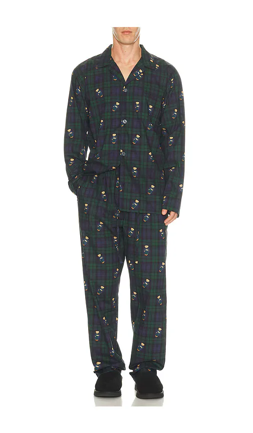 Woven Long Sleeve PJ Top & PJ Pant Set by Polo Ralph Lauren