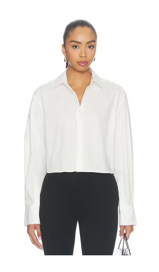 Renata Cropped Button Down Shirt