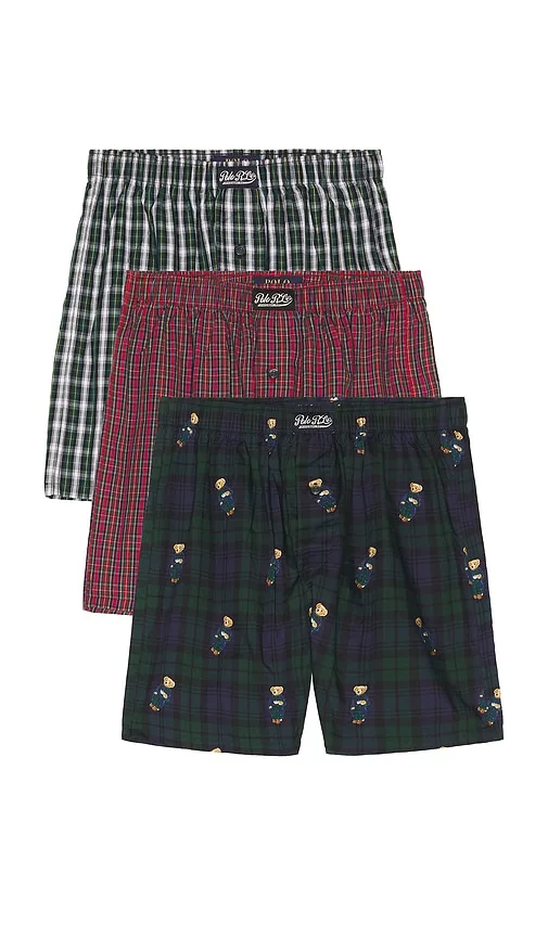 Holiday Gift Set 3 Pack Woven Boxers by Polo Ralph Lauren