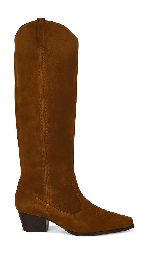 Castiel Boot in Tan Suede by RAYE