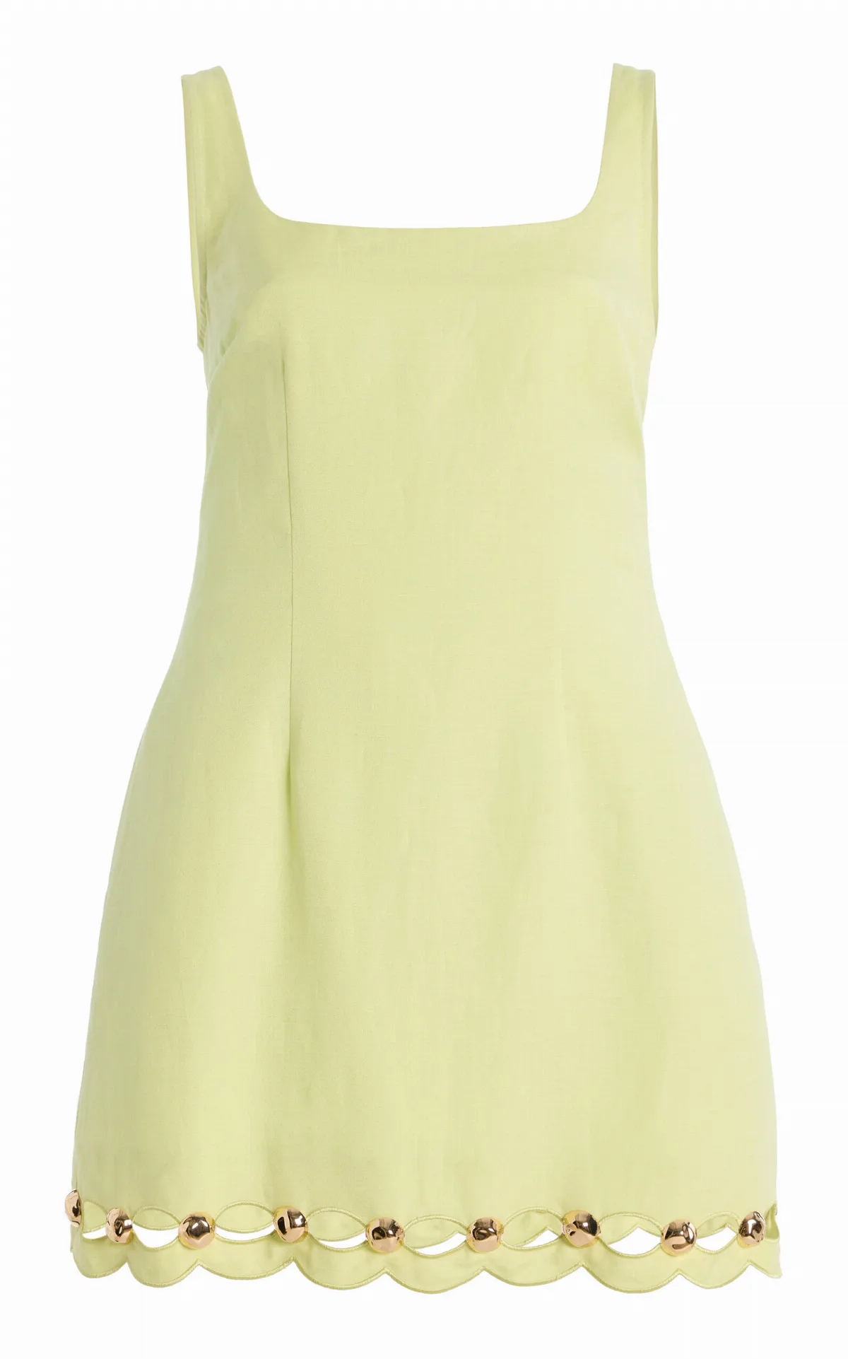 Lindley Embellished Cutout Linen-Blend Midi Dress by SIMKHAI