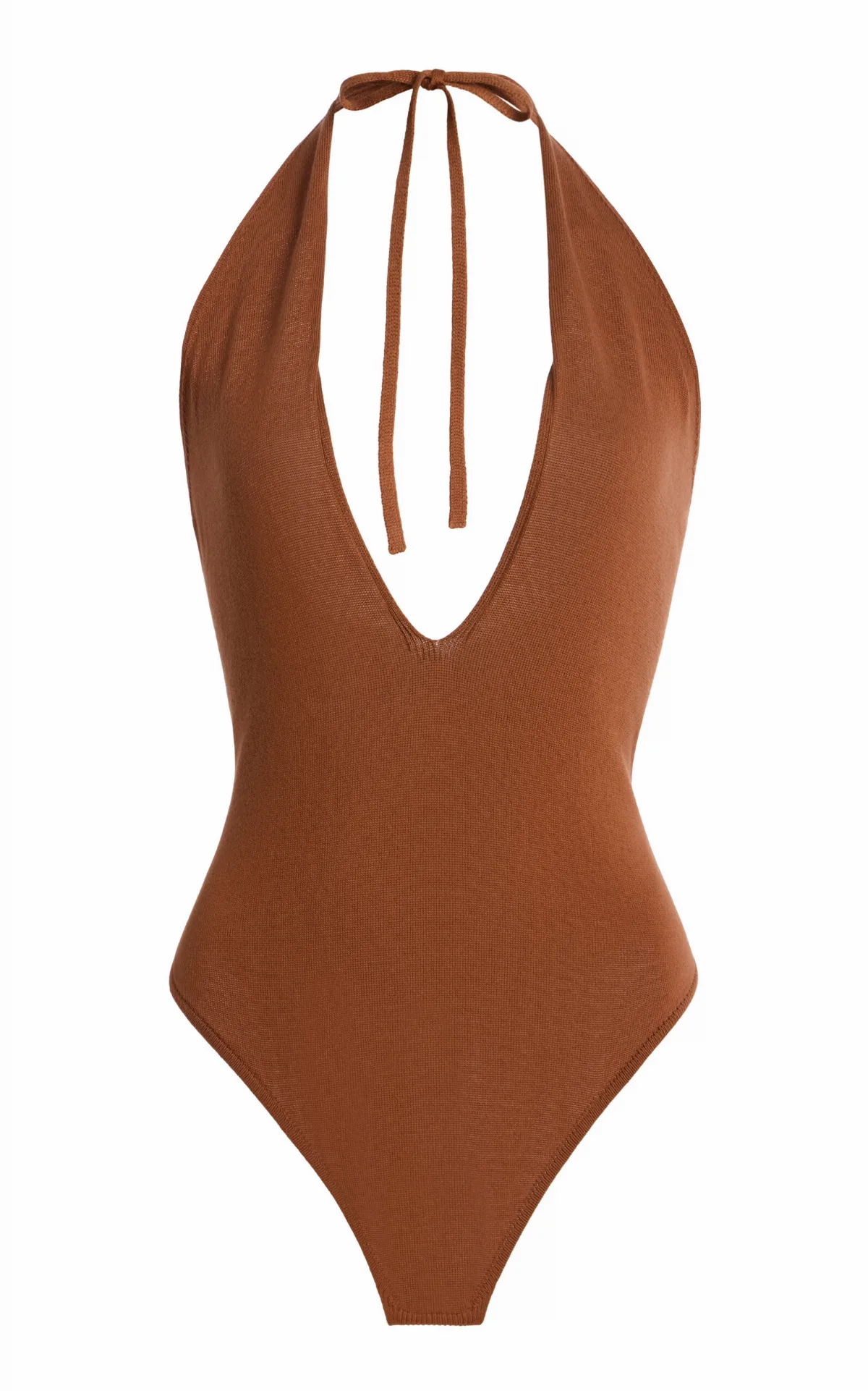 La Isla Knit Cotton Polo Bodysuit by LA VESTE