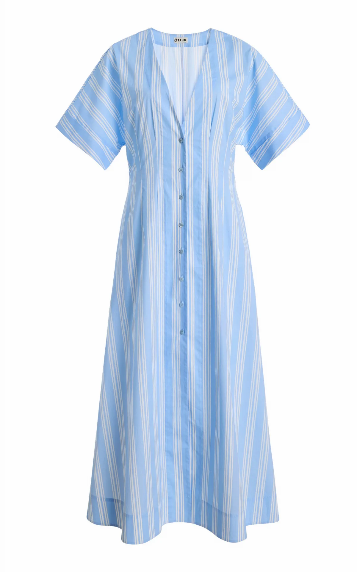 Elle Stretch-Cotton Midi Dress by STAUD