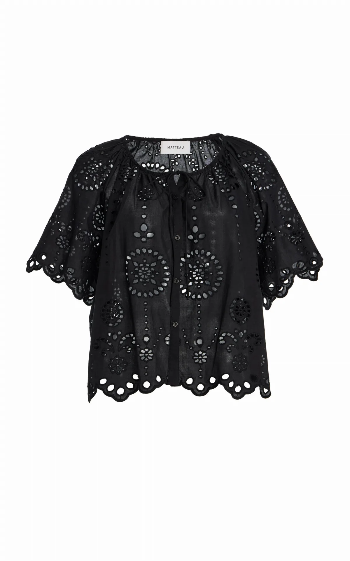 Cotton Broderie Anglaise Top by Matteau