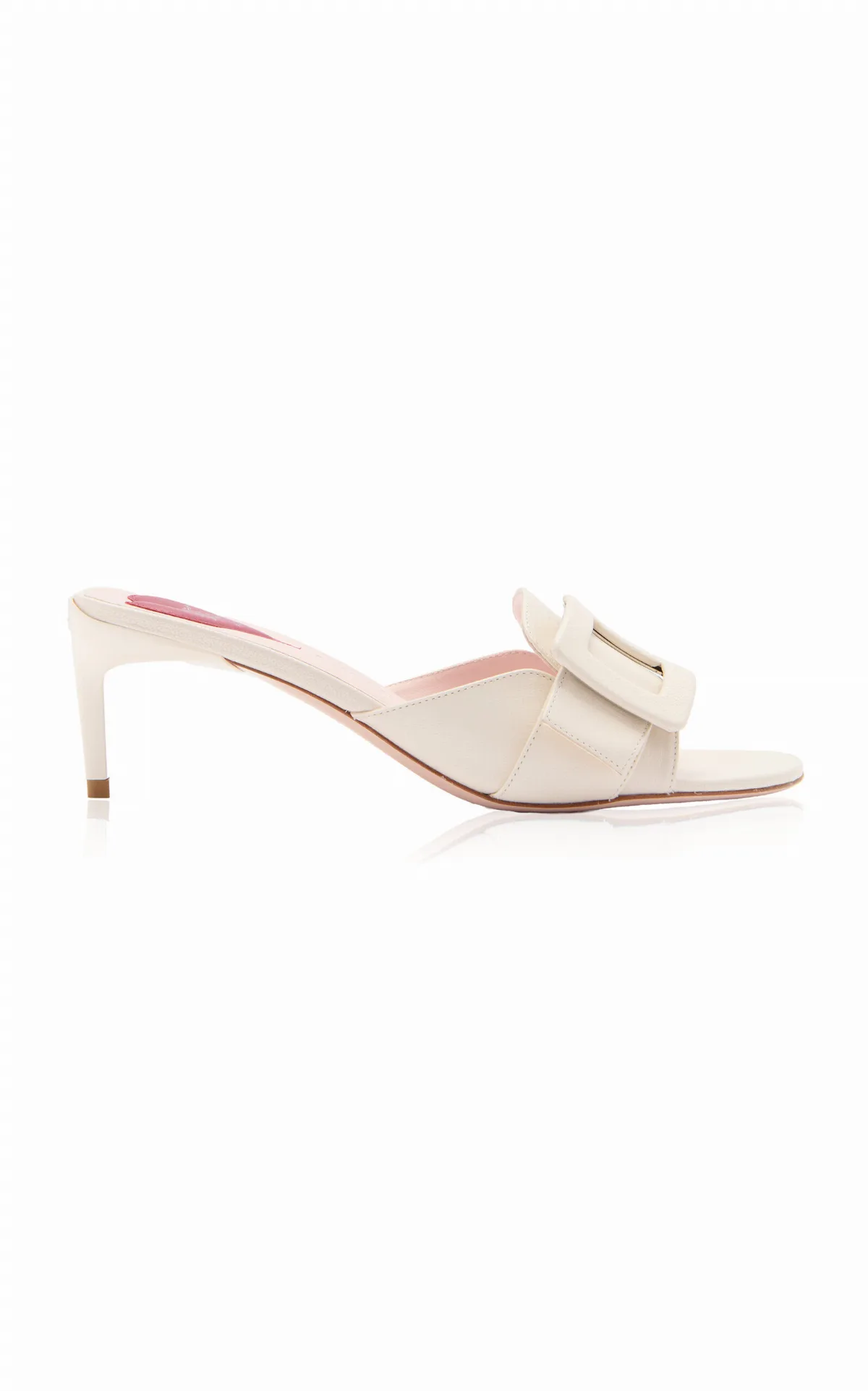 Choc Leather Mules by Roger Vivier