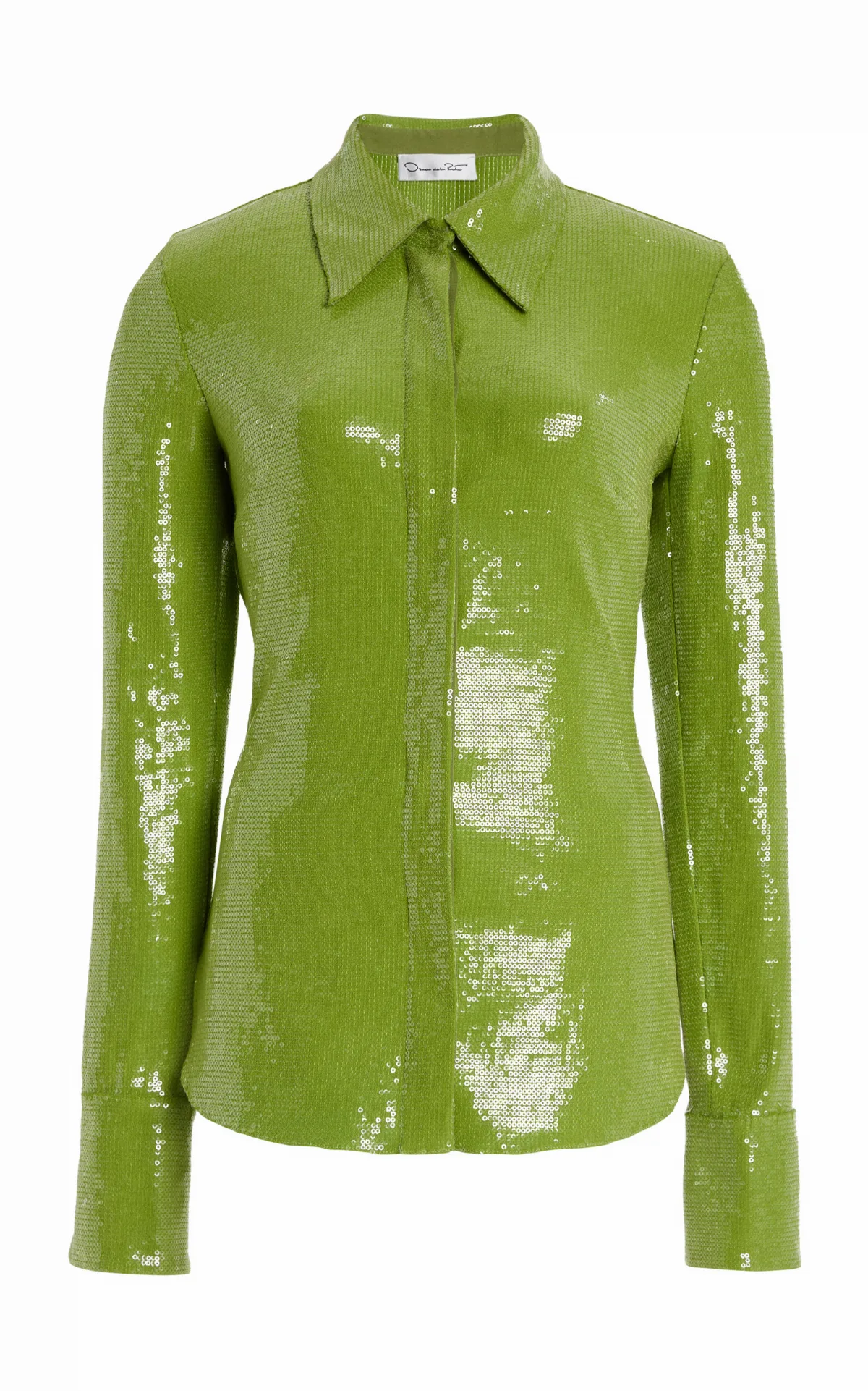 Sequined Jersey Shirt by Oscar de la Renta