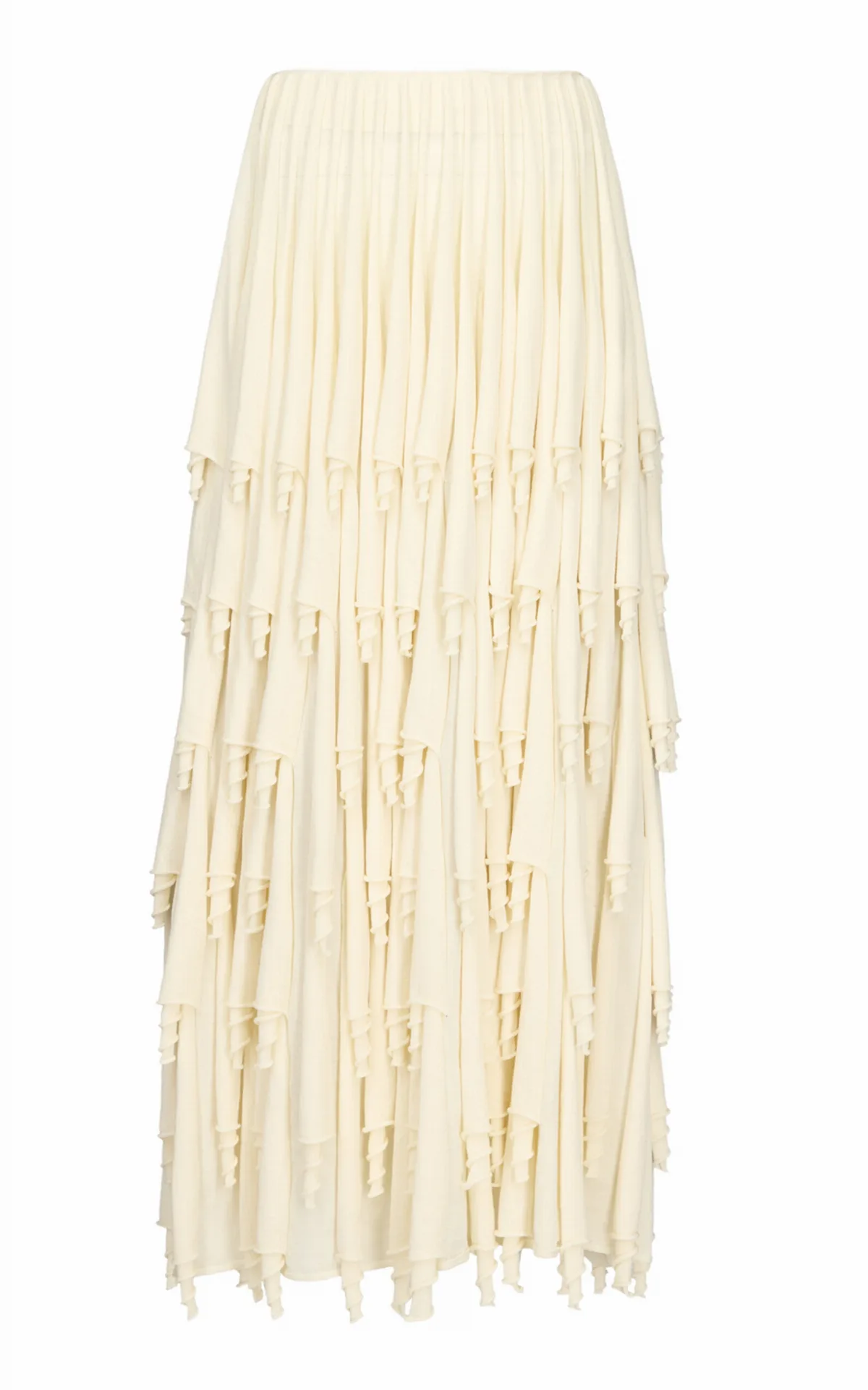Layered Wool-Blend Maxi Skirt by ALAÏA
