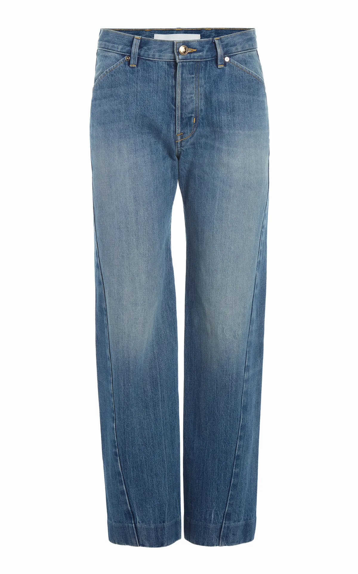 The Bijou Rigid Low-Rise Wide-Leg Jeans by RÙADH