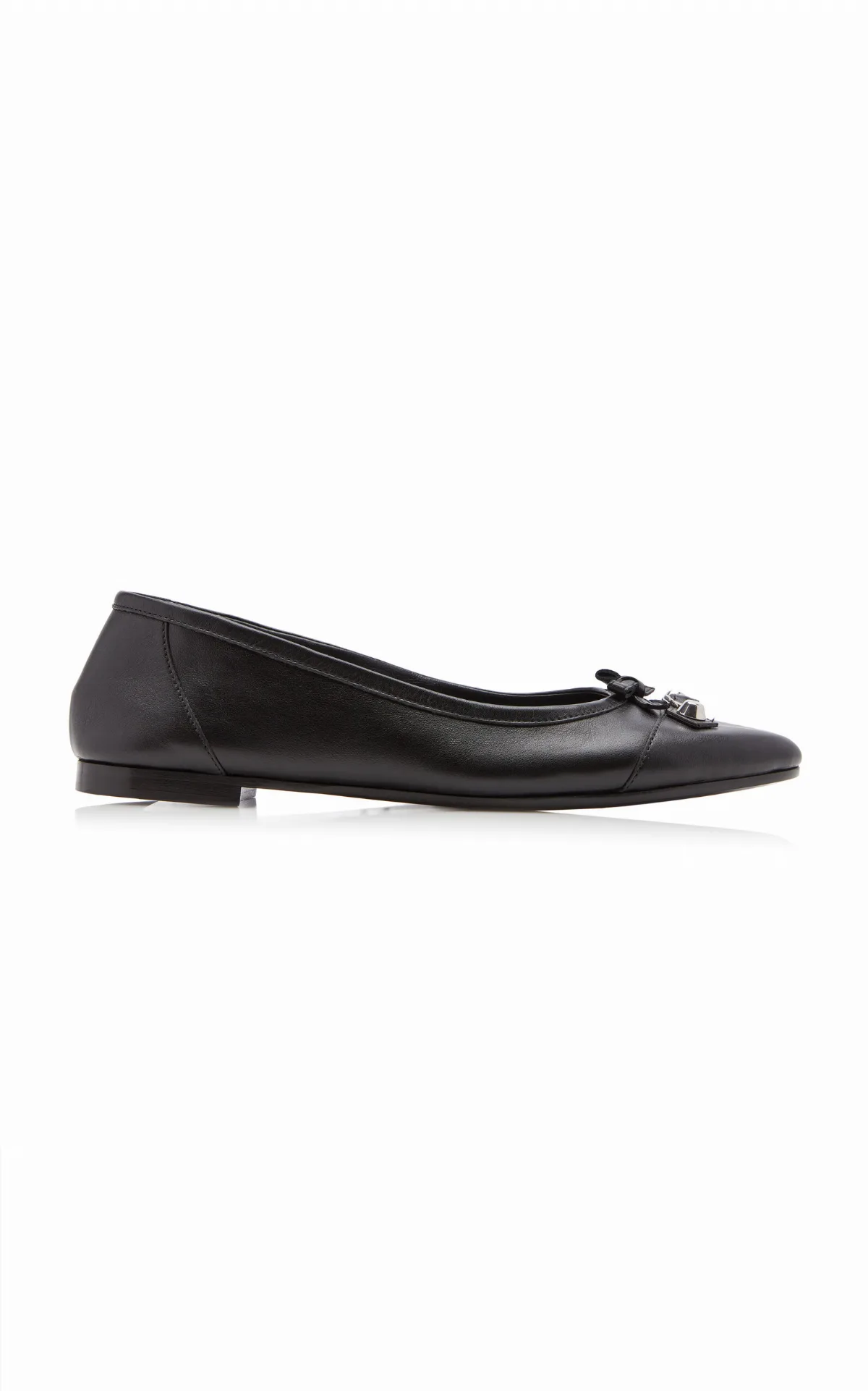 City Leather Ballet Flats by Balenciaga