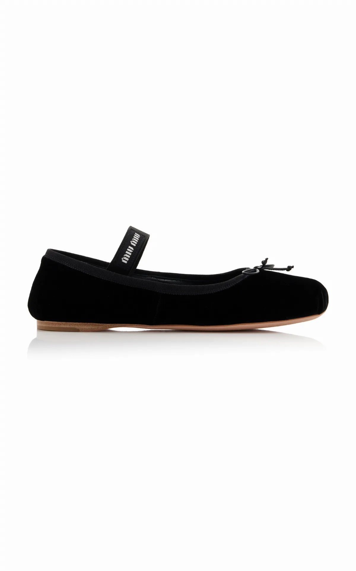 Velvet Ballet Flats by Miu Miu