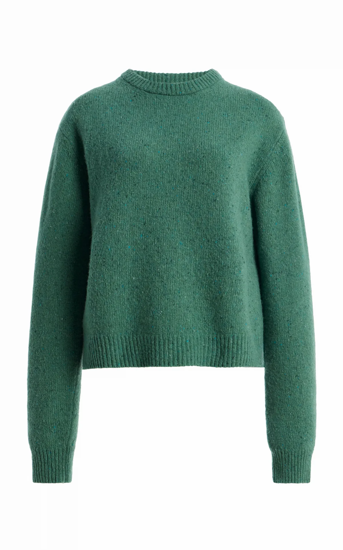 Fitted Wool-Blend Mouliné Sweater