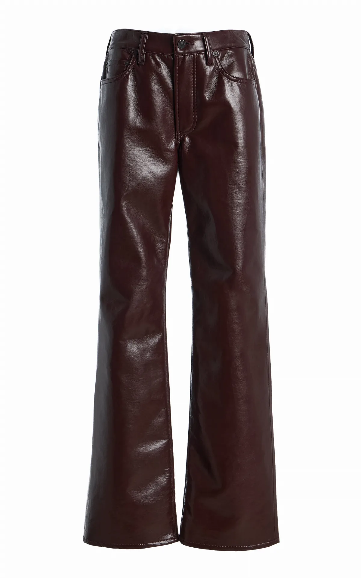 Genova Low-Rise Leather Bootcut Pants by Citizens of Humanity