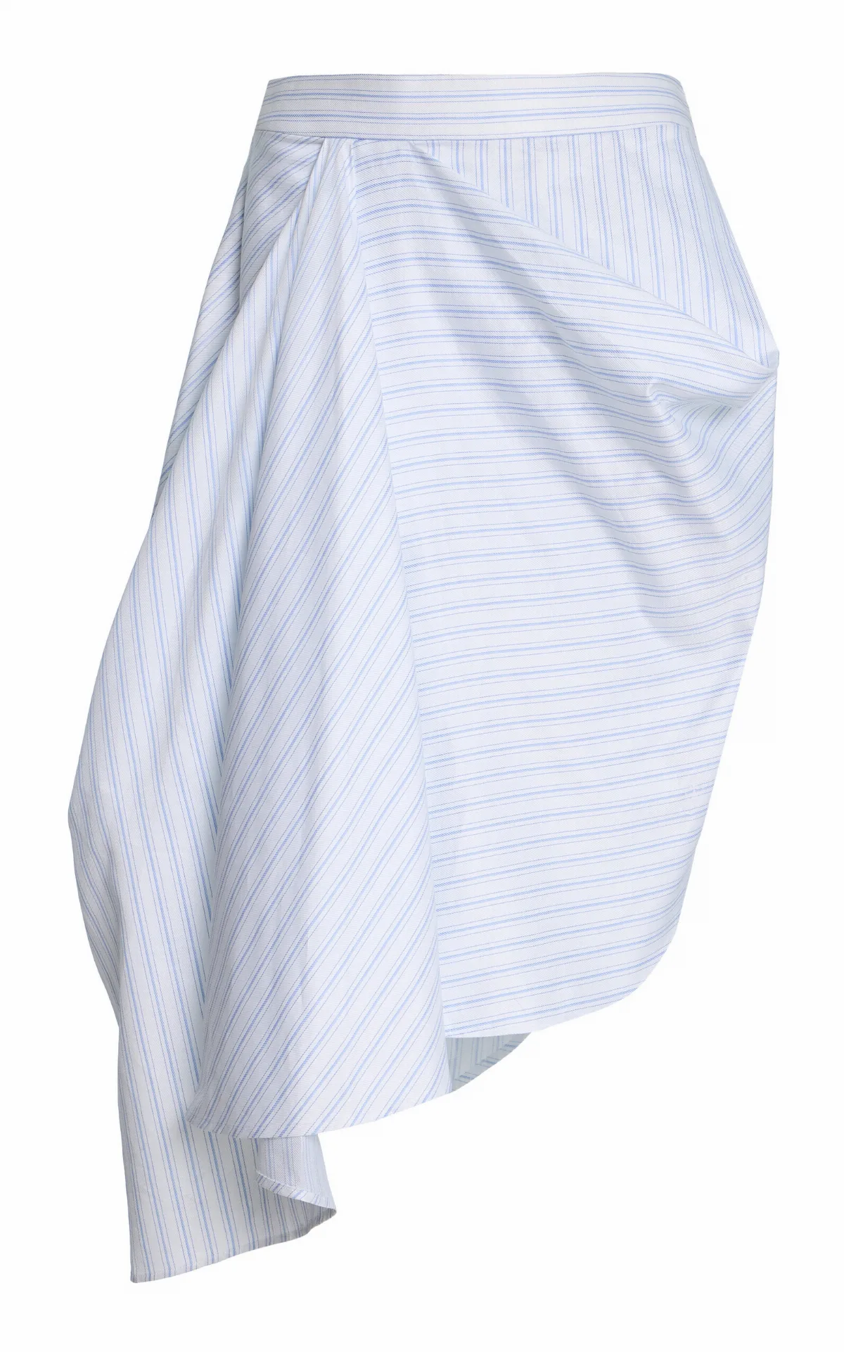 Asymmetric Draped Cotton Midi Skirt by JW Anderson
