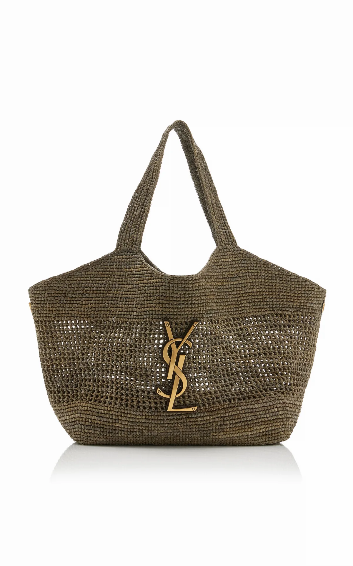 Icare Maxi Raffia Tote Bag by Saint Laurent