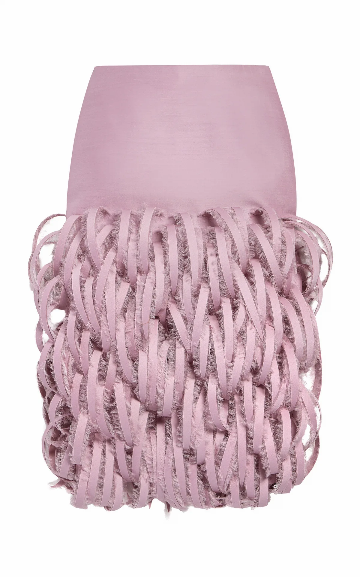 Feather-Embroidered Midi Skirt by Balenciaga