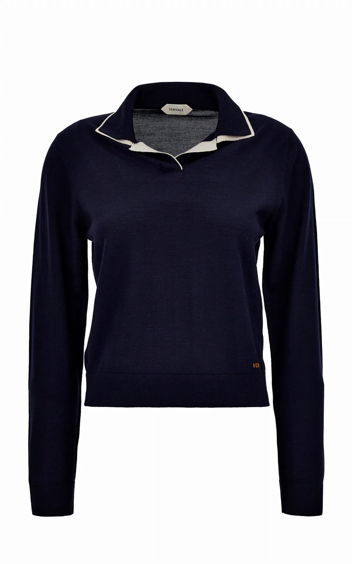 Knit Polo Sweater by Versace