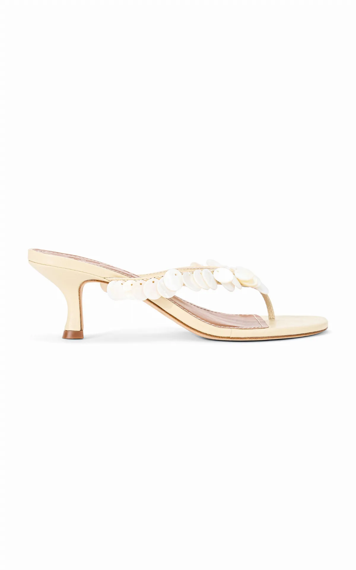 Freja Sequined Leather Sandals