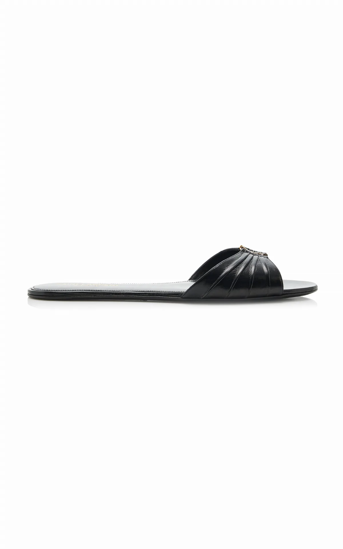 Babylon Leather Mules by Saint Laurent