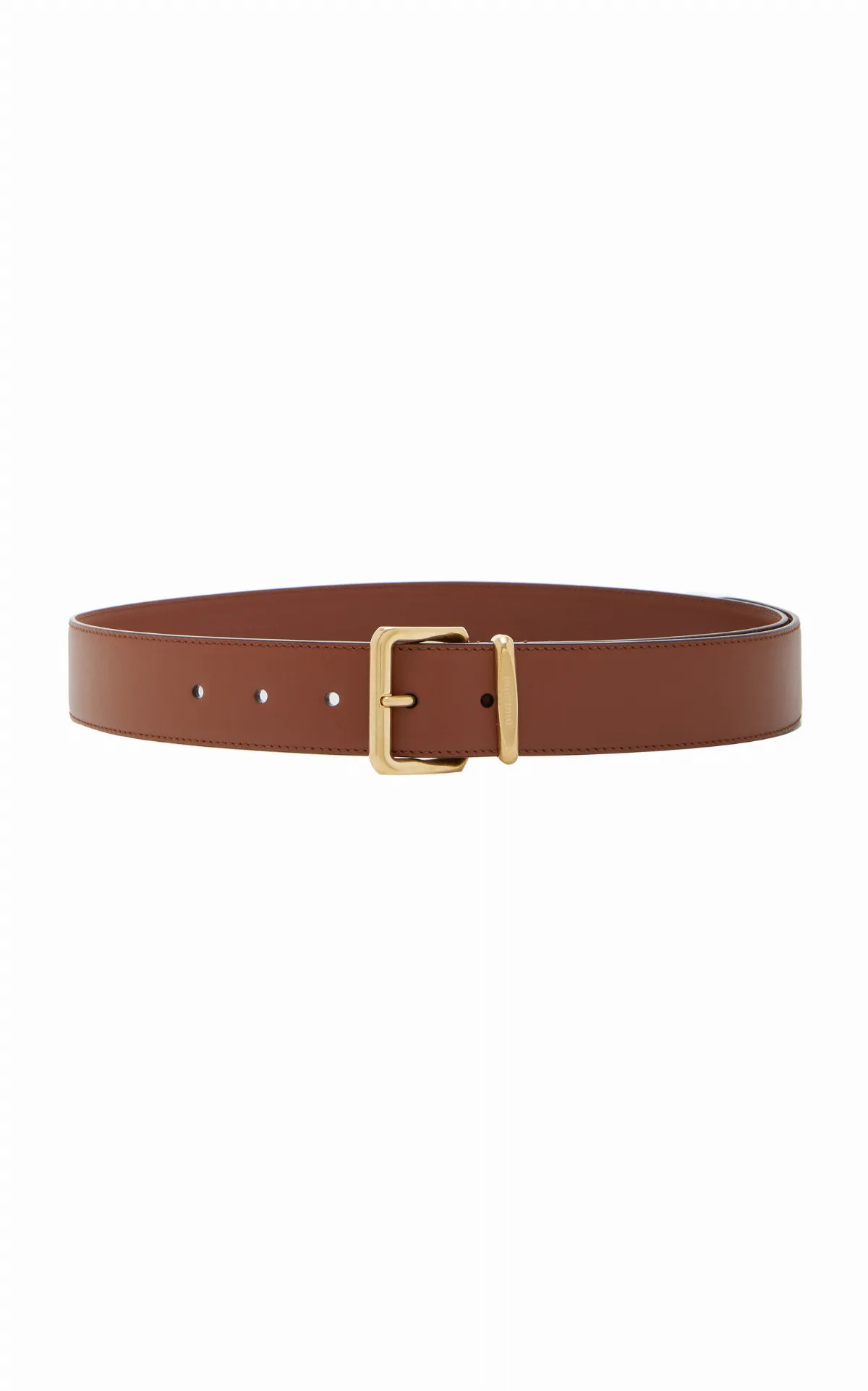 Leather Belt by Miu Miu