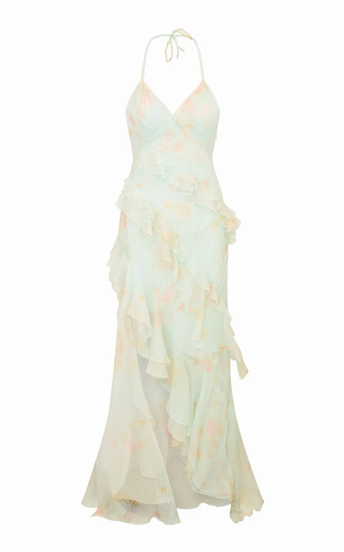 Viola Ruffled Chiffon Dress by LoveShackFancy