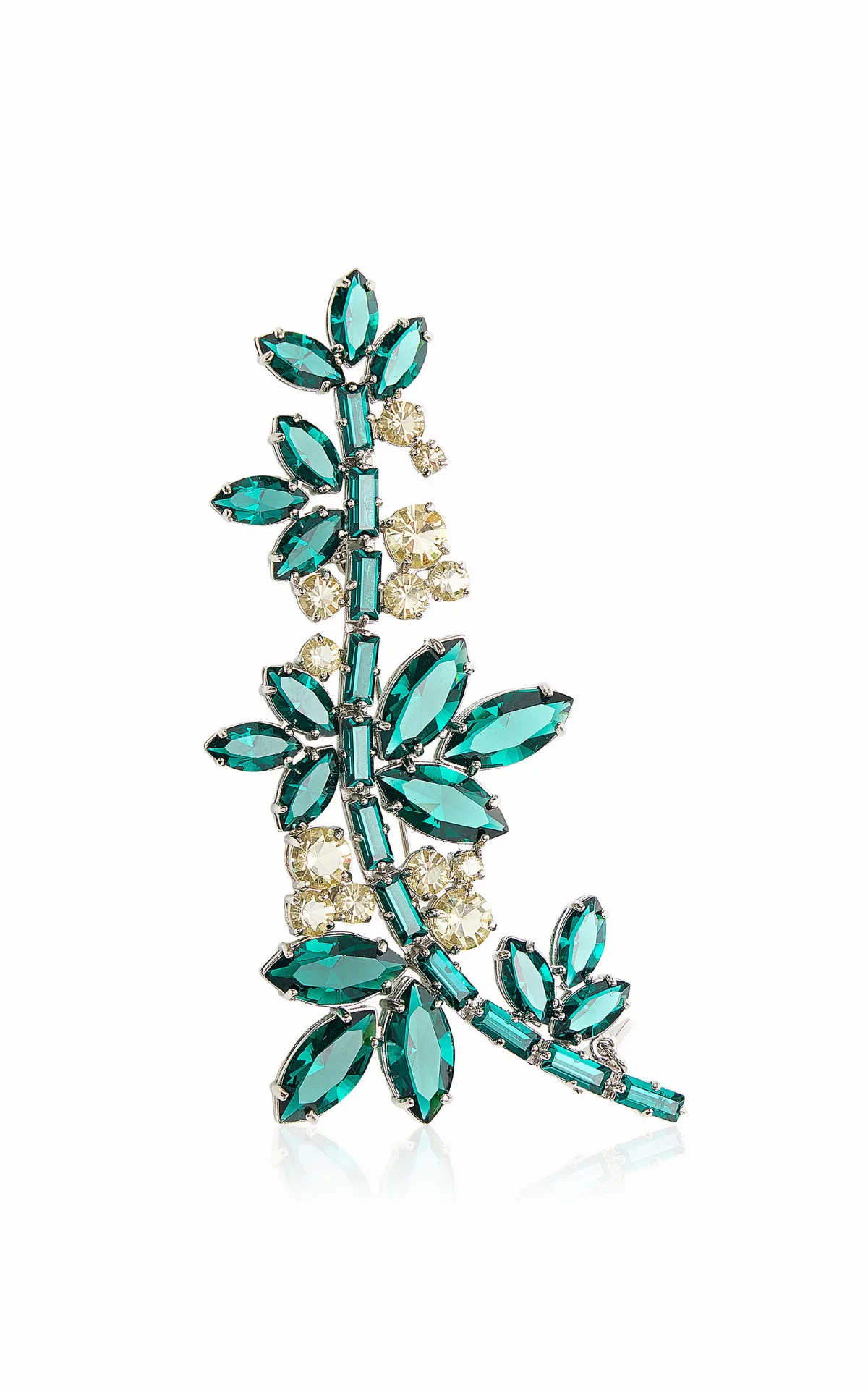 Crystal Flowers Brooch by Prada