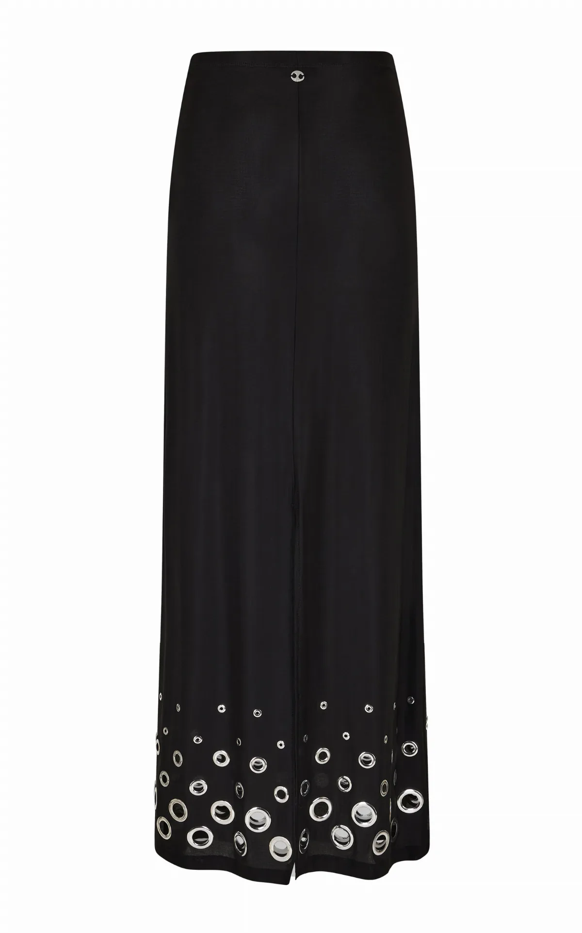 Eyelet-Detailed Cupro Maxi Skirt by Rabanne