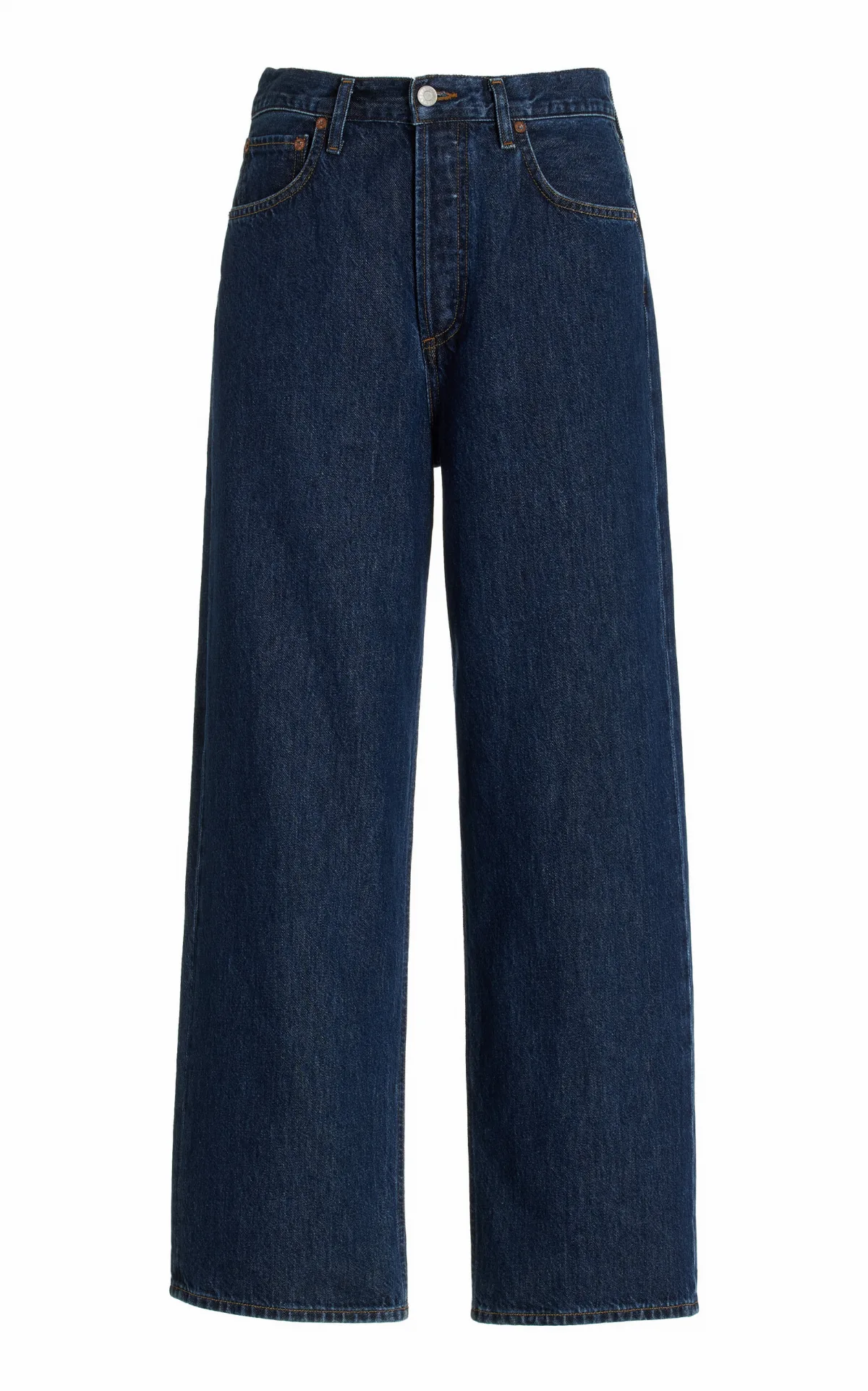 Ren Rigid High-Rise Wide-Leg Jeans by Agolde