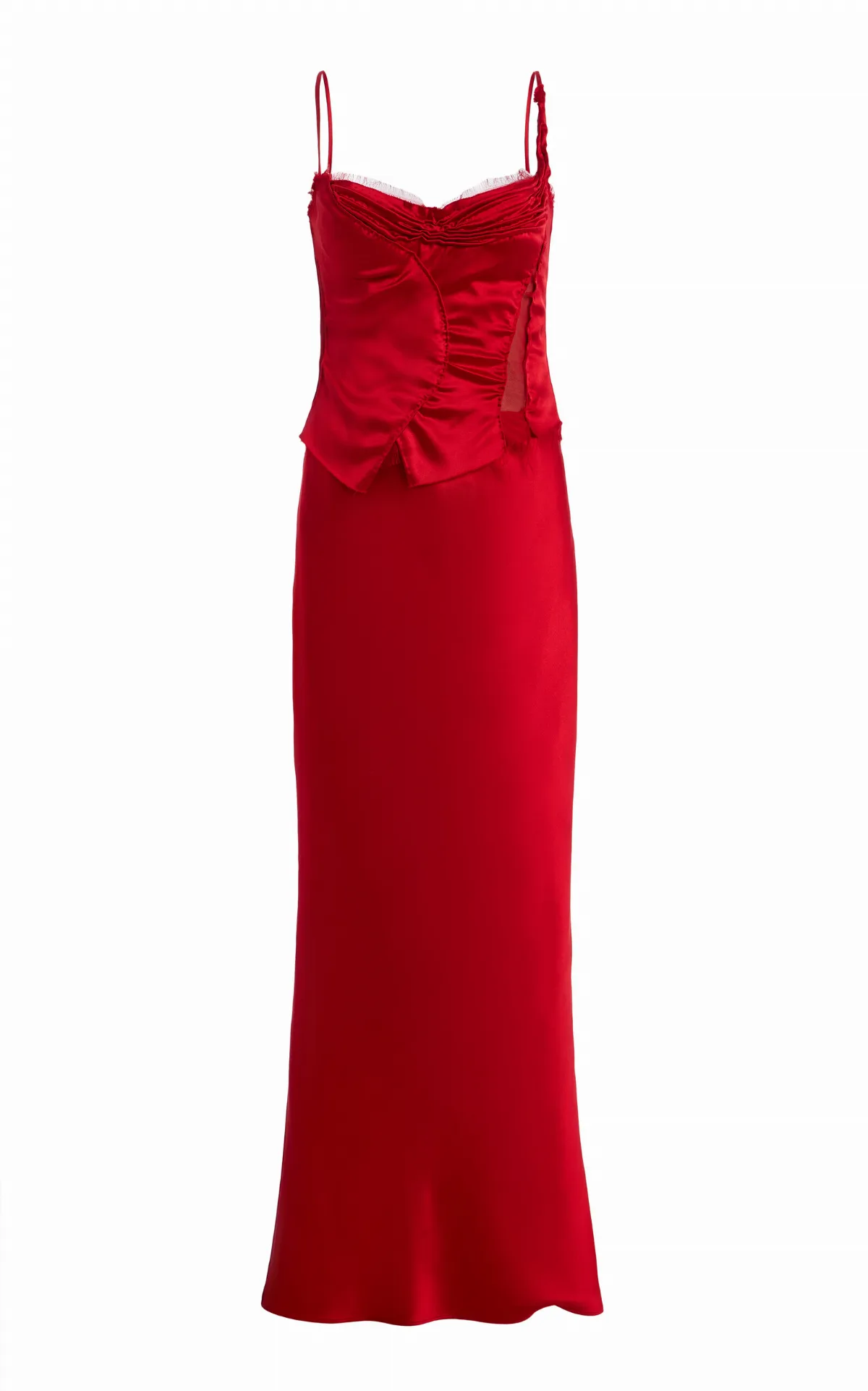 Hand Draped Satin Gown