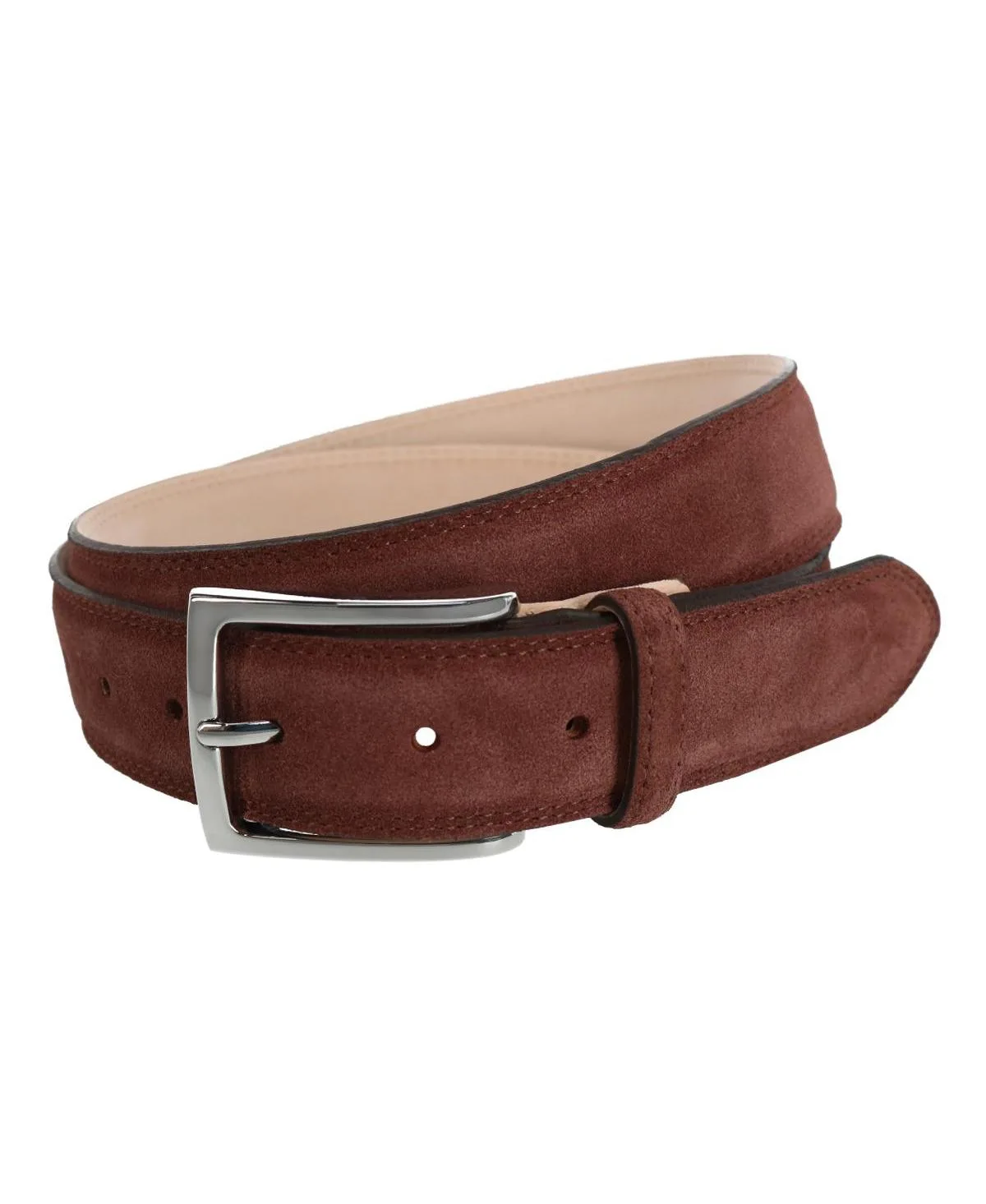 Armando Italian Suede 35mm Feathered Edge Belt
