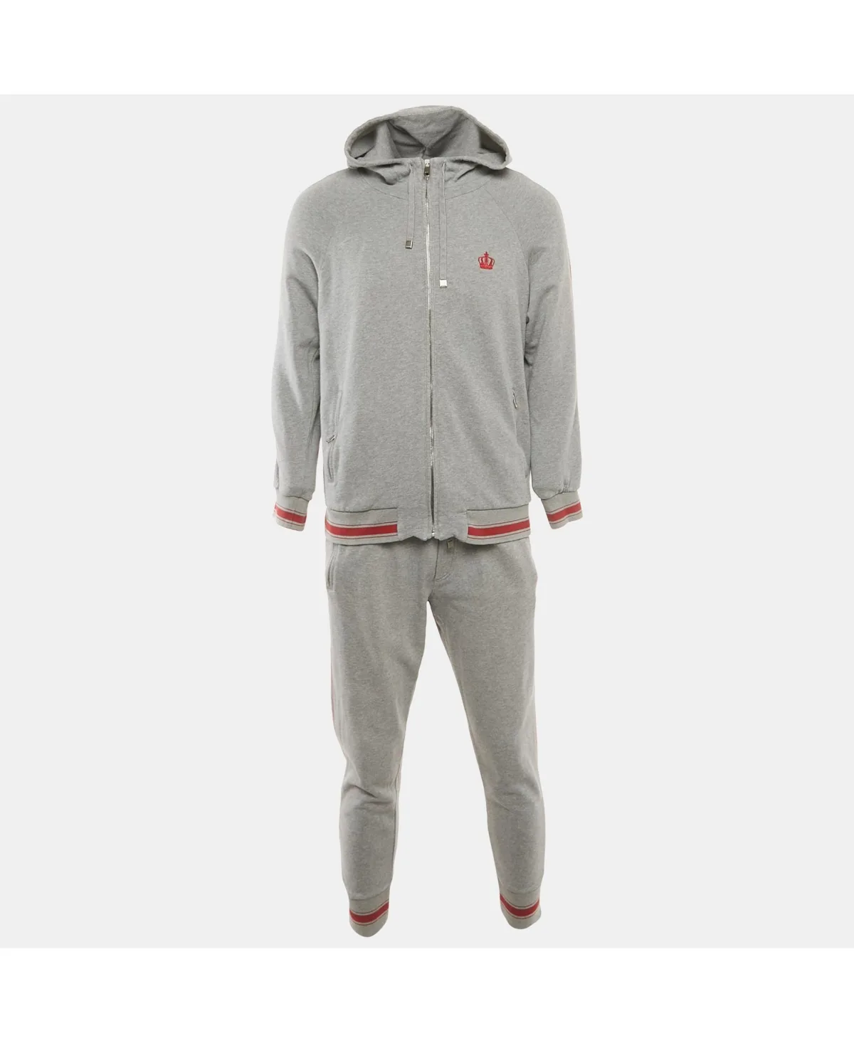 Cotton Knit Hooded Sweat Jacket & Joggers by Pre-owned Dolce & Gabbana