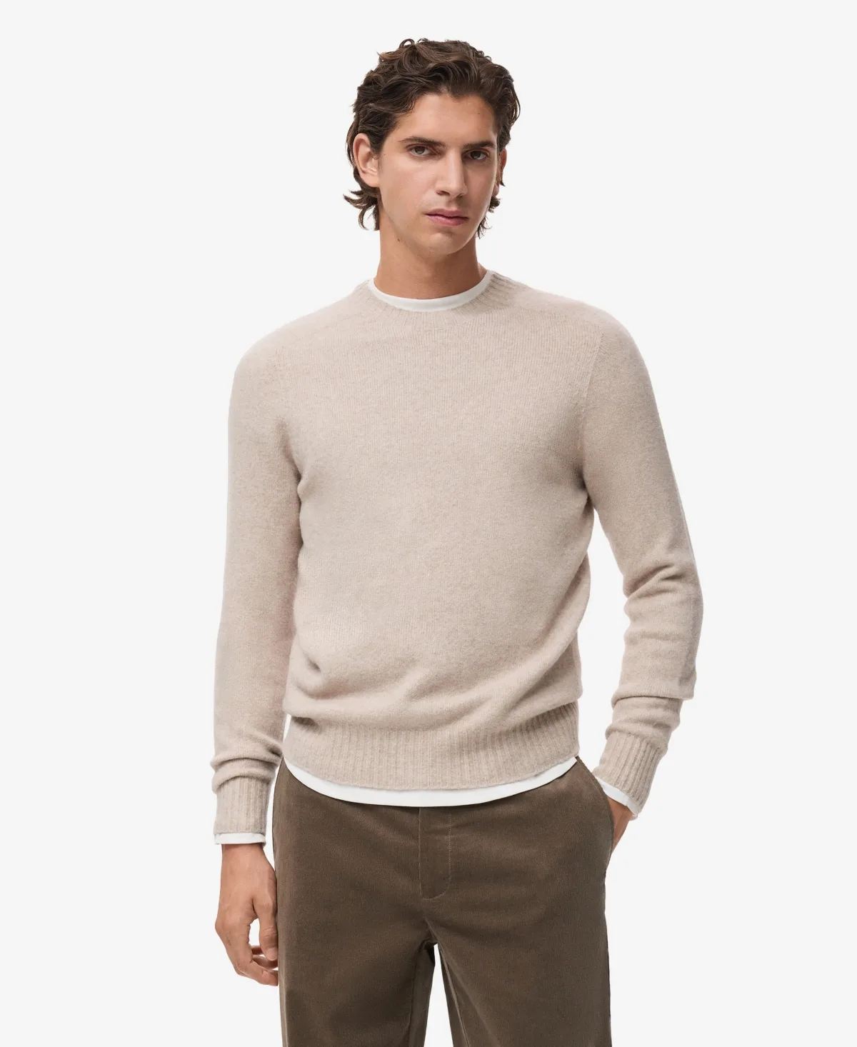 Knitted Wool Blend Sweater