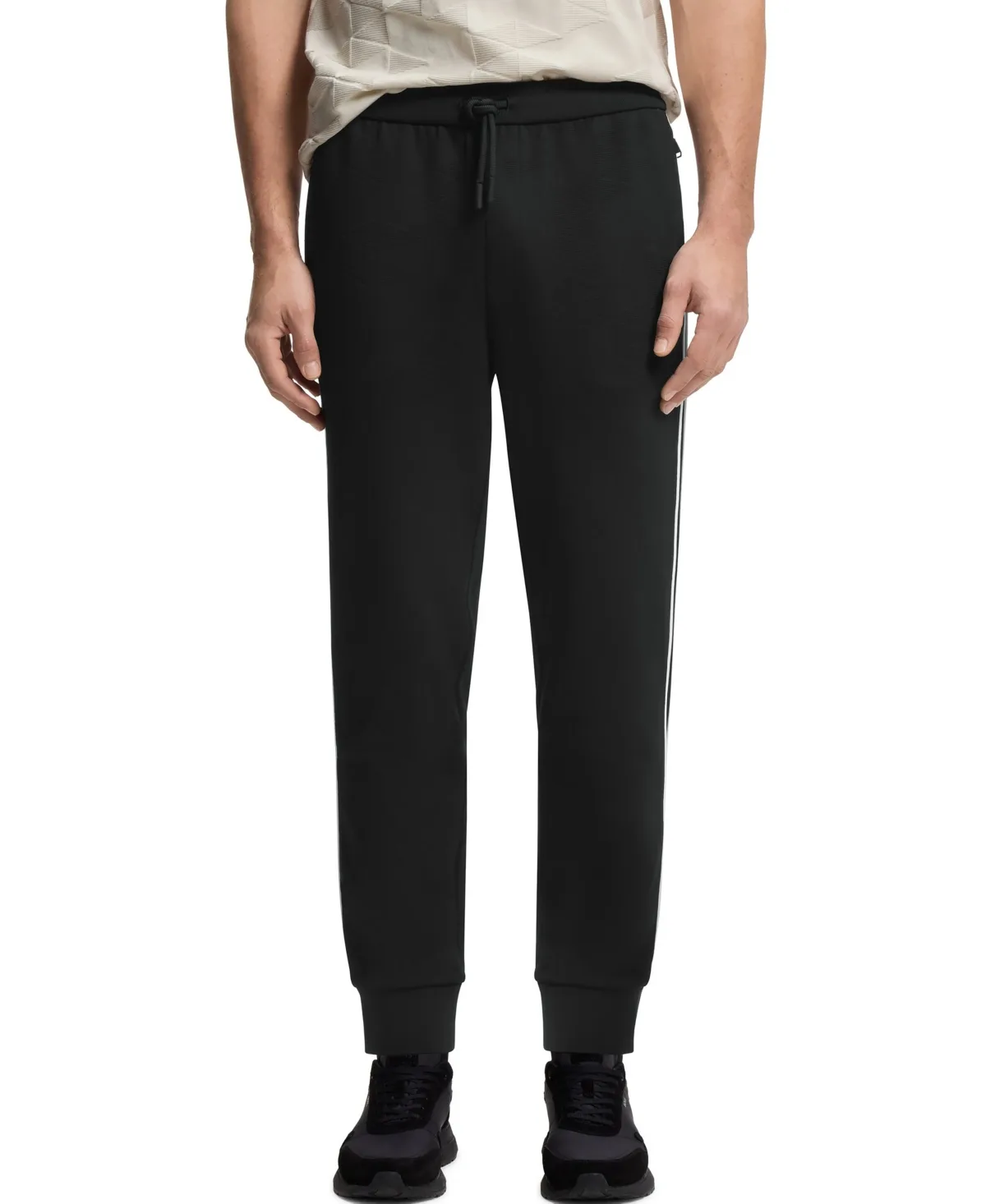 Triangle-Jacquard Tracksuit Bottoms Pants by Hugo Boss