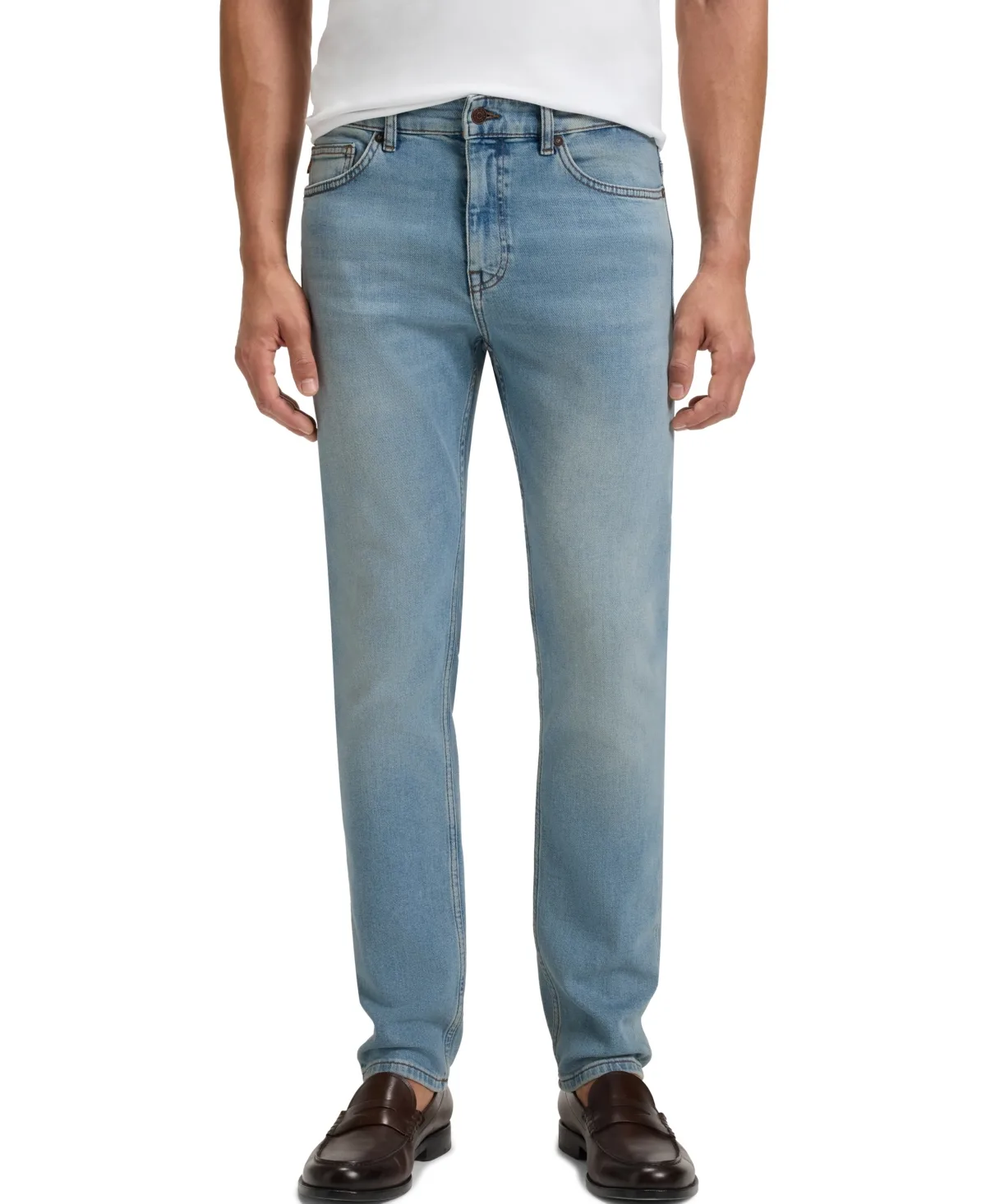 Delaware Slim-Fit Bright-Blue Jeans by Hugo Boss