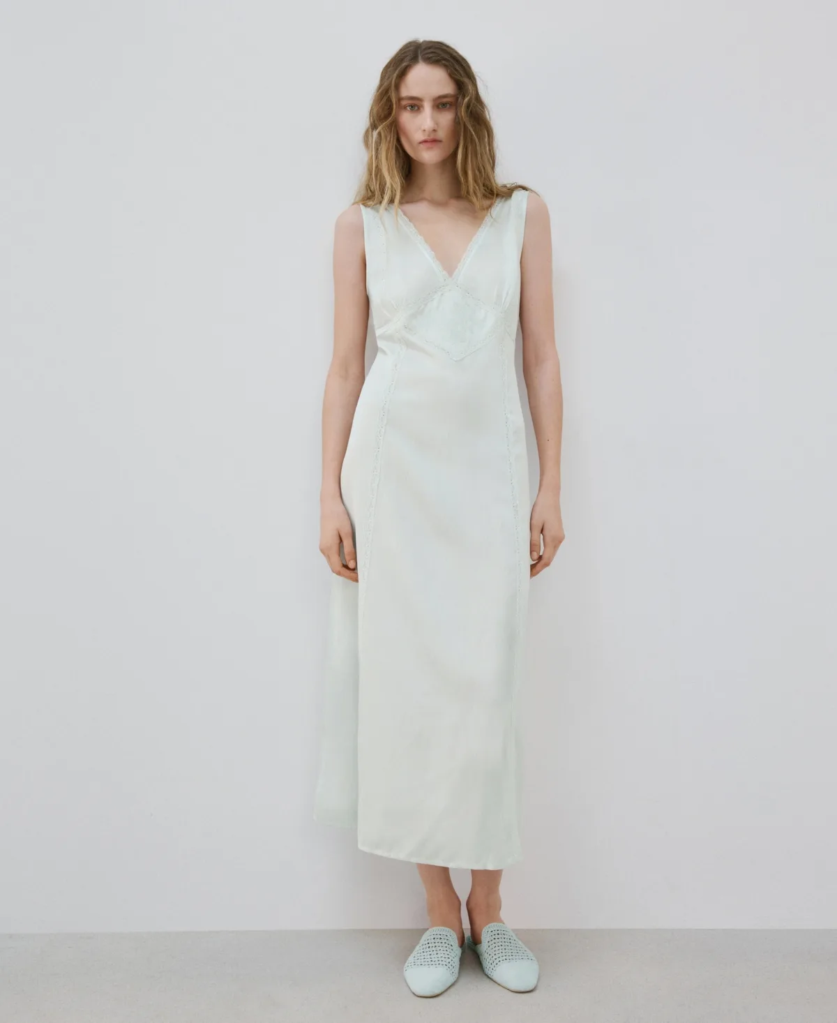 Lace Detail Nightgown by Mango