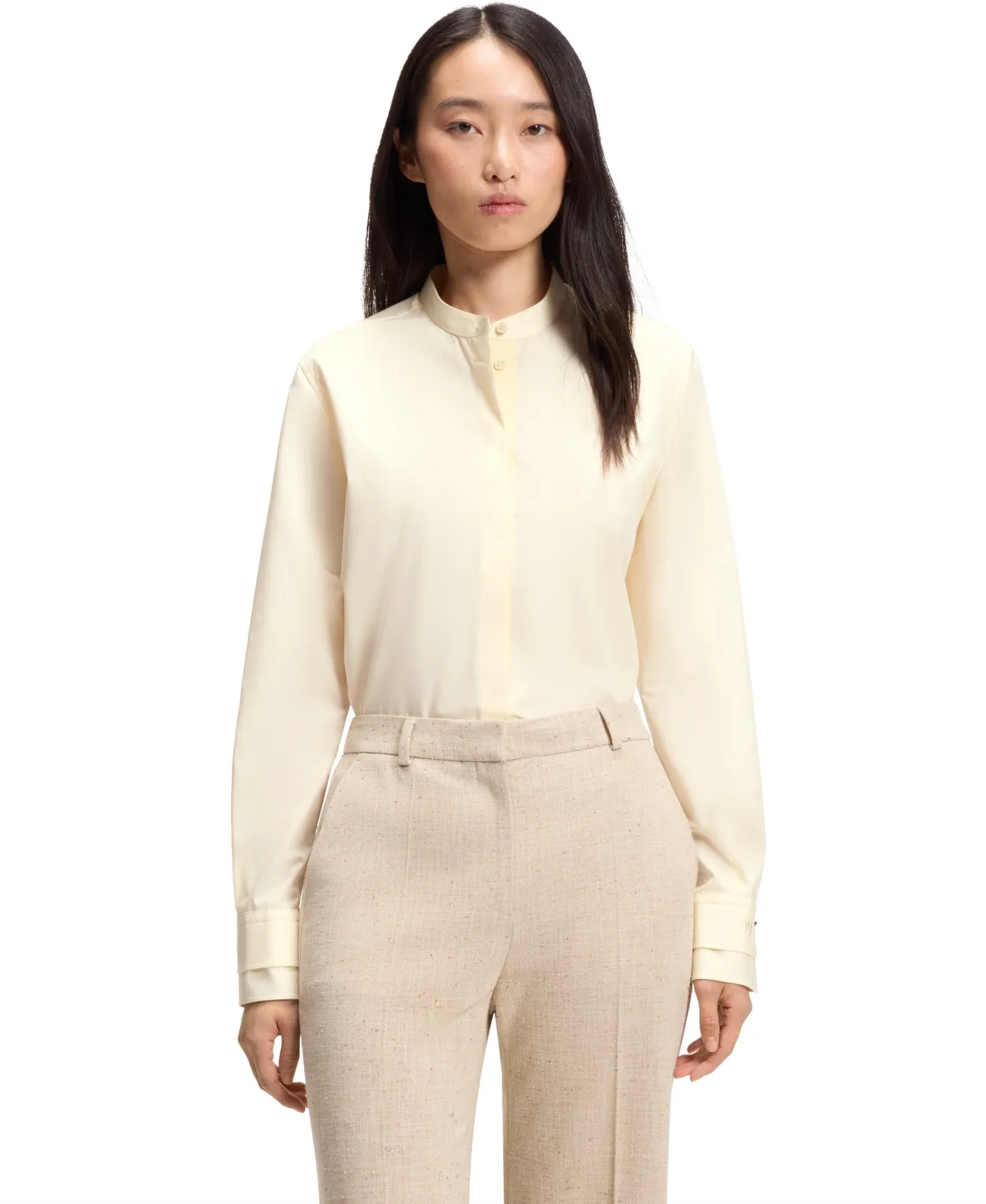 Boss by Hugo Boss Cotton Poplin Regular-Fit Blouse by Hugo Boss