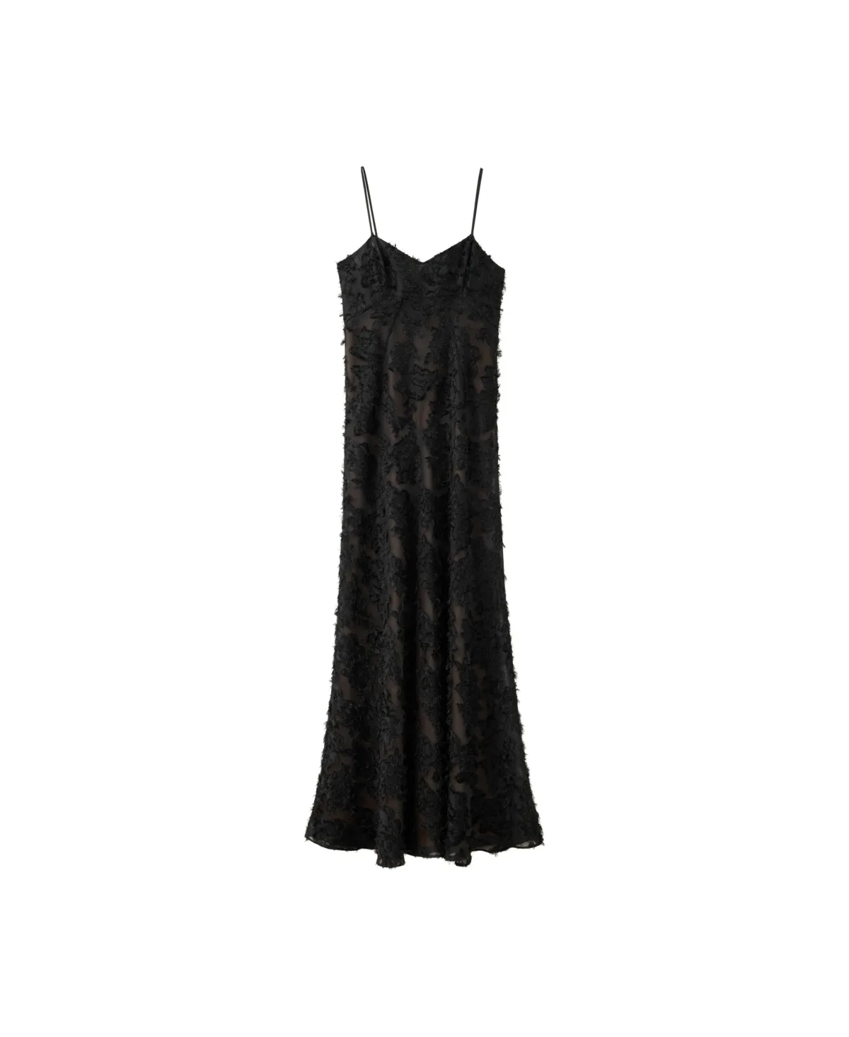 Semi-Transparent Feather A-Line Dress by Mango