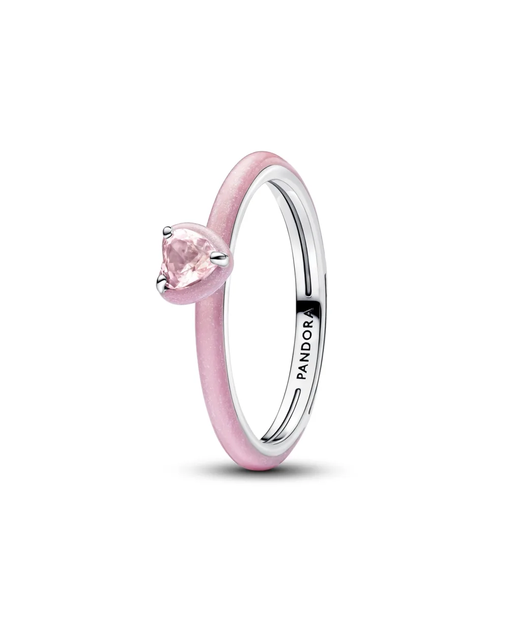 Pink Chakra Heart Ring by Pandora