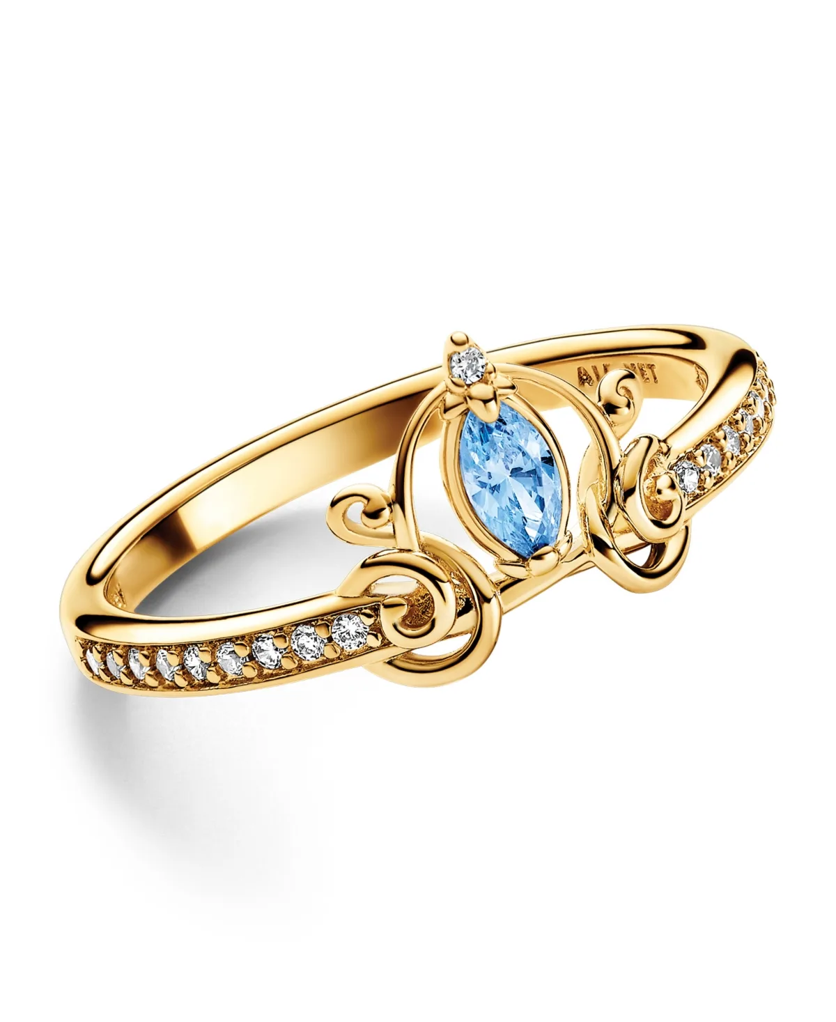 14K Gold-Plated Disney Cinderella Ring by Pandora