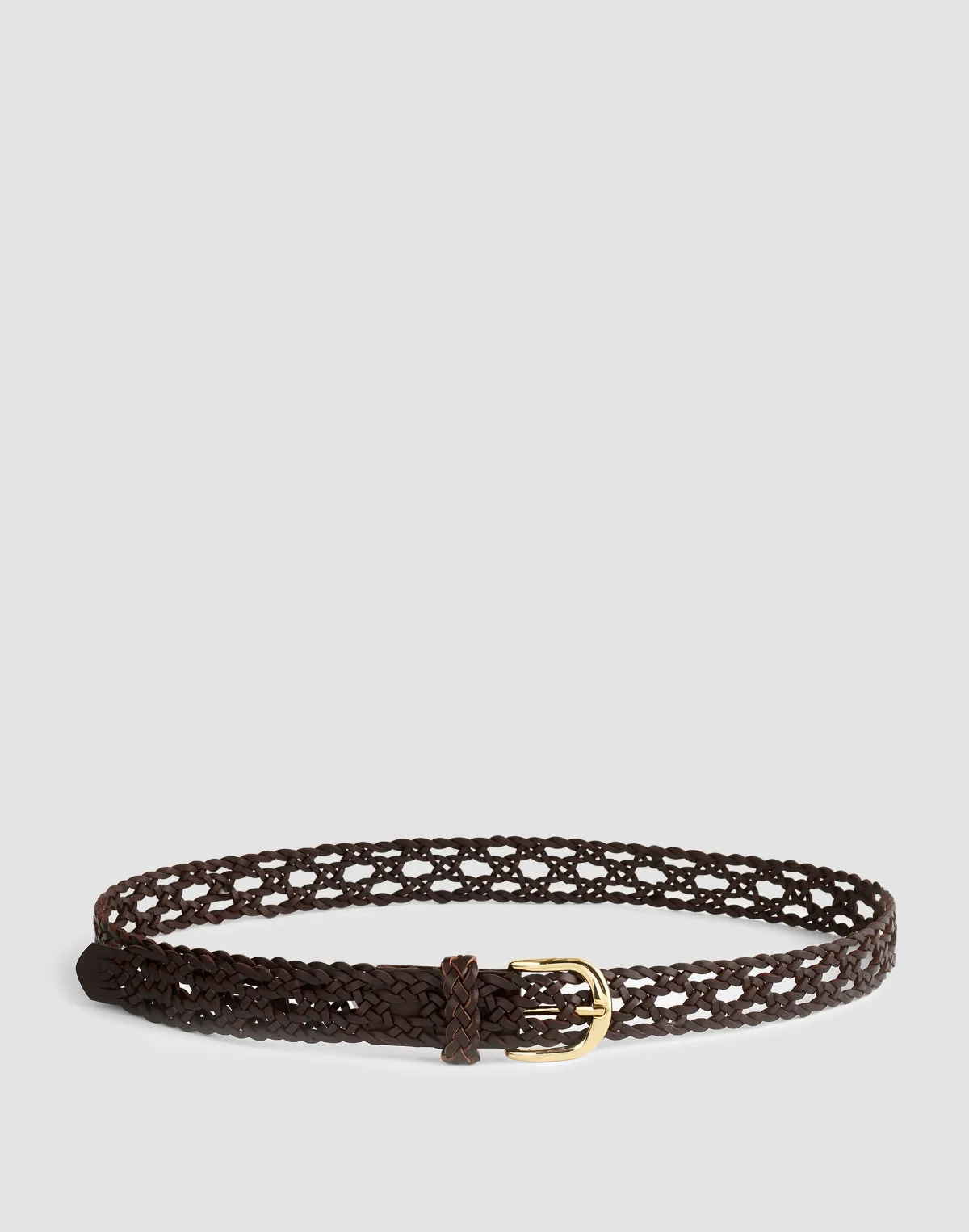 Open-Weave Wide Belt in Leather by MW