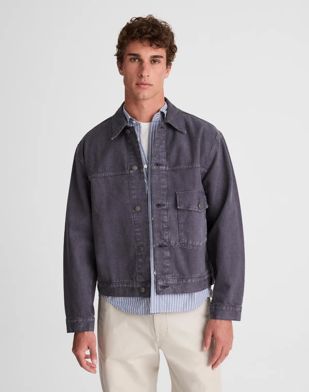 Denim Single-Pocket Jacket by MW