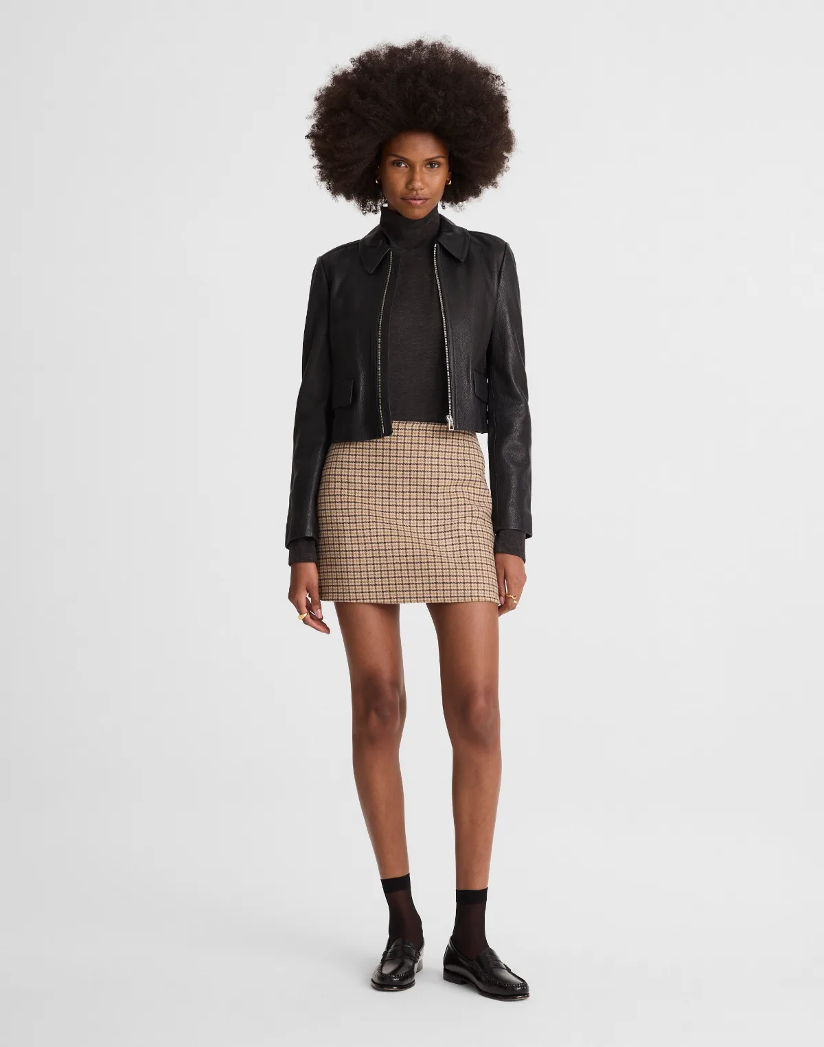 Double-Faced Mini Skirt by MW
