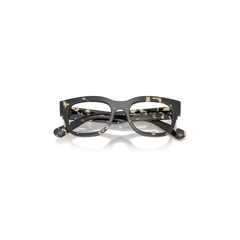 Rb5528m Optics Scuderia Ferrari Collection Eyeglasses Havana Grey Frame Clear Lenses Polarized by Ray-Ban