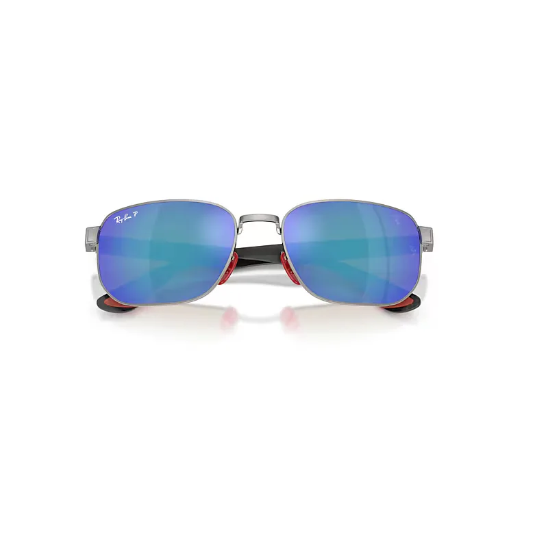 Rb8329m Scuderia Ferarri Collection Polarized+ Lenses Sunglasses Matte Gunmetal Frame Grey Lenses Polarized by Ray-Ban