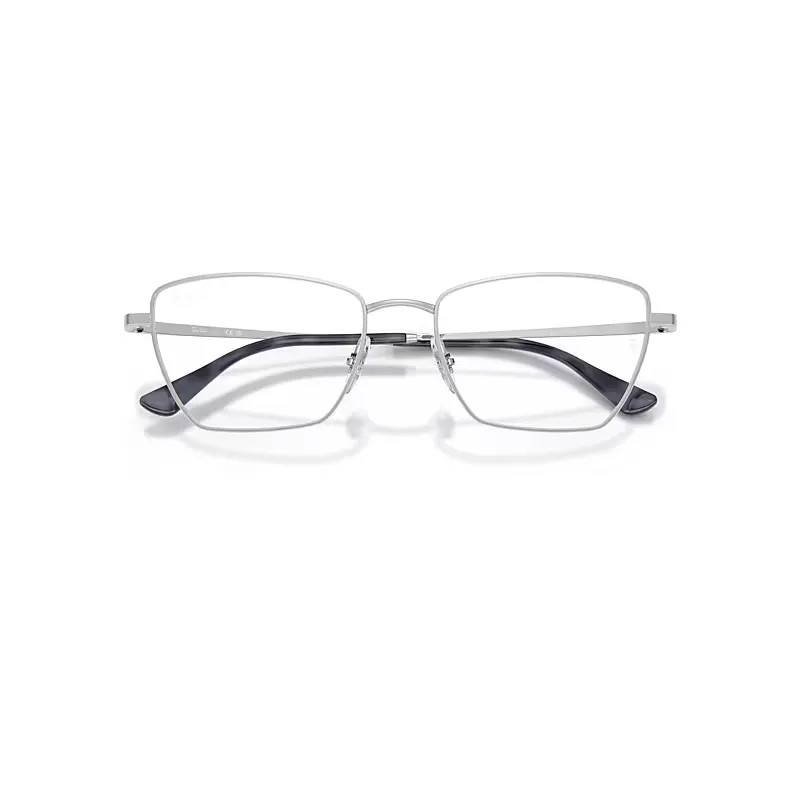 Drea Optics Bio-Based Eyeglasses Silver Frame Clear Lenses Polarized by Ray-Ban